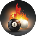 Billiards Flames Mylar Insert - 2"